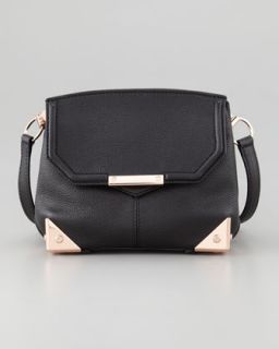 Marion Crossbody Bag, Black/Rose Golden
