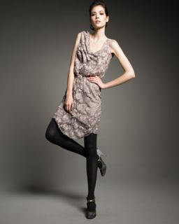 Nina Ricci Draped Lace Dress   