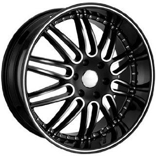 Menzari Noire 22x10.5 Black Wheel / Rim 5x112 with a 35mm Offset and a