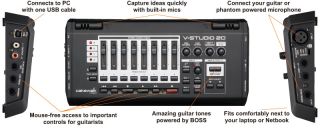 Cakewalk by Roland V Studio 20 Recording Equipment with Microphone