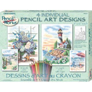  /Pencil by Number, Beach Scenes Variety Pack: Arts, Crafts & Sewing