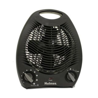 Holmes HFH108B UM Compact Adjustable Thermostat Heater Fan Black