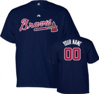  Atlanta Braves T Shirt: Personalized Name and Number T Shirt: Clothing