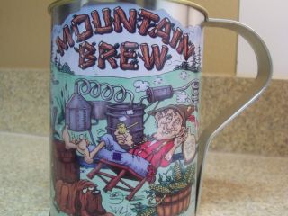 Mountain Brew Hillbilly Tin Mug Cup 32oz