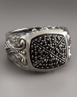 Stephen Webster Black Sapphire Signet Ring, Large   