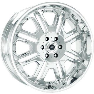 JR Tank 22x9.5 Chrome Wheel / Rim 5x4.5 with a 18mm Offset and a 72.60