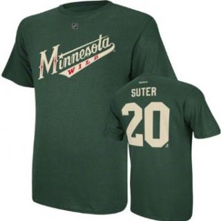  Suter Minnesota Wild Green Jersey Name And Number T Shirt: Clothing