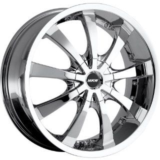 MKW M102 22 Chrome Wheel / Rim 5x115 & 5x120 with a 18mm Offset and a