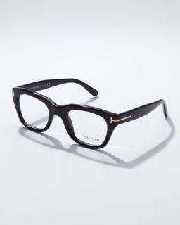 Tom Ford Large Acetate Frame Fashion Glasses, Black   