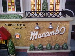 DEPT 56 Christmas in the City THE MACAMBO 4020942 Night Club