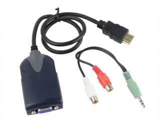 New 50cm HDMI to VGA Converter Adapter Cable