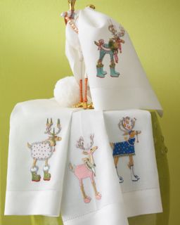 Patience Brewster Reindeer Tea Towels   