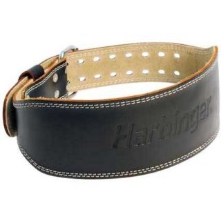 Harbinger 4 Padded Leather Weight Lifting Belt Medium