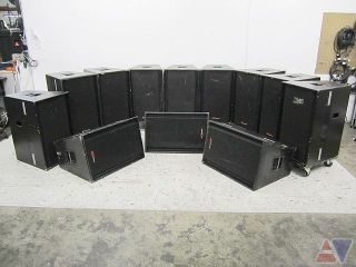 Renkus Heinz TSC CE 3T C 3 Sub 7 Speakers and 5 Dual 15in Subwoofers