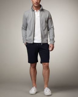Moncler Zip Track Jacket, Tipped Polo & Sweat Shorts   