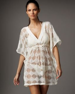 Ella Moss Swim Sahara Crochet Dress, Cream   Neiman Marcus