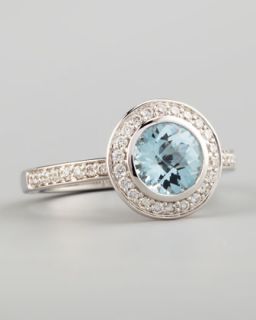 Frederic Sage Frederic Sage Mini Aquamarine Diamond Ring   Neiman