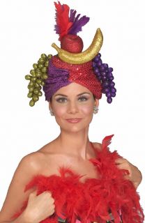 Carmen Mirander Hat Showgirl Fruit Headwear Fancy Dress