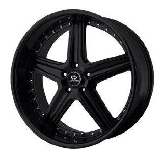 Lorenzo WL019 18x8 Black Wheel / Rim 5x112 with a 45mm Offset and a 66