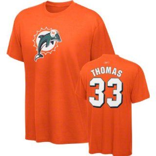  Miami Dolphins Orange Reebok Name & Number T Shirt