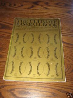 The Ultimate Baseball Book A 1981 Hilltown Book