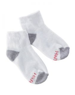  Red Label Cushion Ankle 10 pr, L White w/ Grey Heel and Toe Clothing