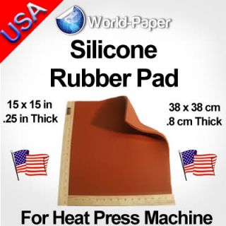  Rubber Pad 15x15 Flat T Shirt Heat Transfer Heat Press Machine