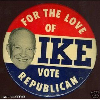 campaign pinback button RARE ike eisenhower 6 Everything