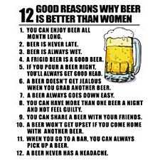 12 Good Reasons Why Beer Is Better Than Women T shirt
