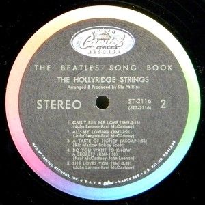 The Hollyridge Strings The Beatles Songbook 1964 Vinyl LP NM St 2116