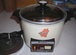Hitachi Chime O Matic Rice Cooker Vegetable Steamer RD 4053 5 6 Cup