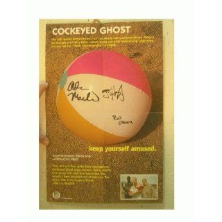 Cockeyed Ghost Poster Keep Yourself Amused Signed By Band