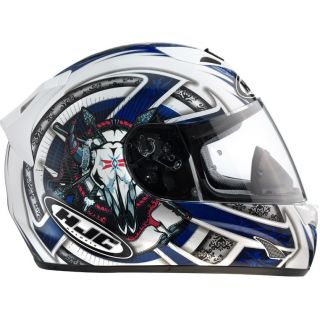 HJC FG 15 Kynee Motorcycle Crash Helmet Blue 2