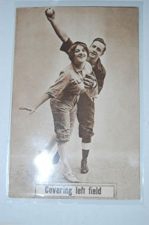 1910 F G Henry Colonial Art Risque Baseball Postcard Covering The