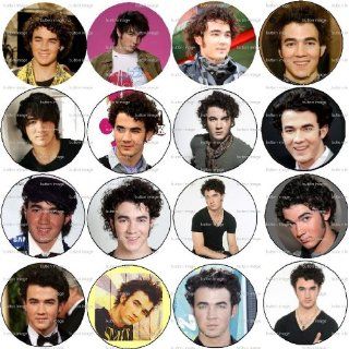 Set of 16 KEVIN JONAS Pinback Buttons 1.25 Pins / Badges