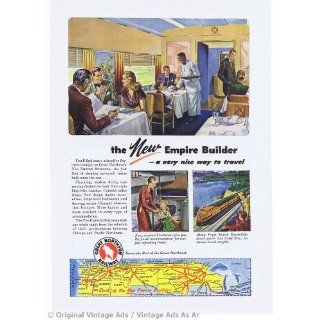 1947 Great Northern Railway Empire Builder Vintage Ad