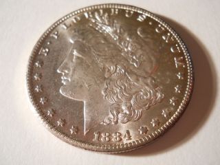 1884 CC Morgan Silver U s Dollar 90 Silver CH BU