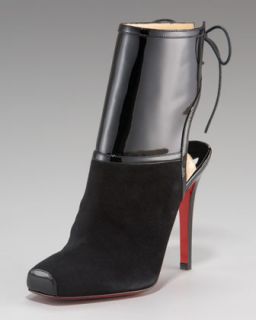 Christian Louboutin Patent and Suede Shoe   