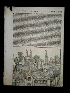 Siena Italien Italy Ansicht Schedel Holzschnitt 1493