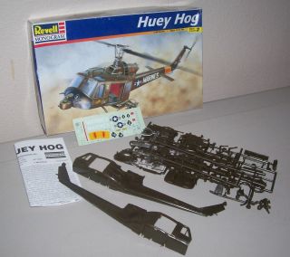 Vintage Huey Hog Helicopter Model Kit Revell 1 48 Scale