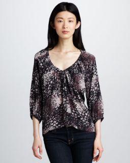 Rebecca Taylor Jackie Printed Blouse   Neiman Marcus