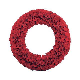 Wood Curl Wreath   Red   20