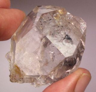 Herkimer Diamond Quartz Crystal 49mm Smokey Enhydro NY