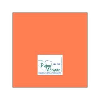 Paper Accents Cardstock 8.5x11 Muslin Coral/Sun Coral