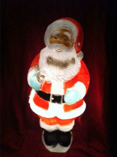 vintage Christmas Blow Mold 32 Poloron Santa Yard Lights Holiday