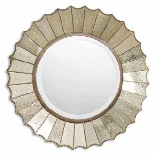 Uttermost Amberlyn Round Mirror in Antique Gold Leaf 08028