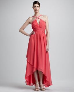 Ruched Chiffon Gown  