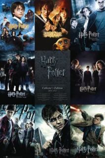  Films Collage Poster 60x90cm New Hermione Ron Dobby Dumbledore