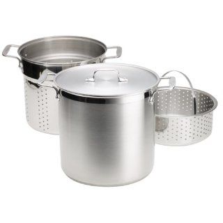 All Clad Stainless 12 Quart Multi Cooker with Steamer