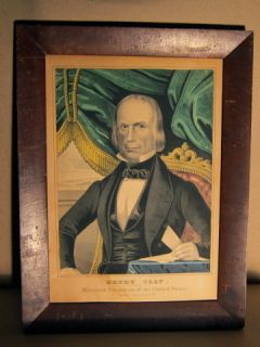 Original 1844 Henry Clay Nominated for 11th President Litho by N